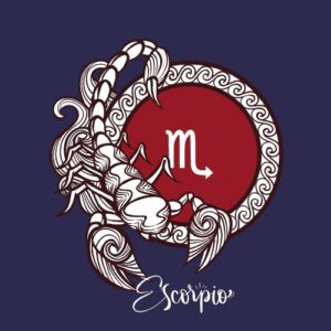 En astrología, la M está asociada con el signo zodiacal de Escorpio
